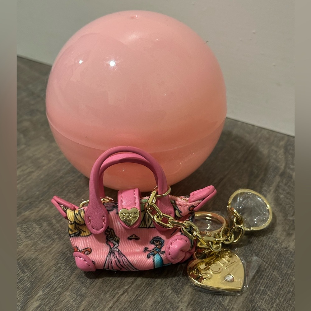 Stoney Clover Lane Tiny Disney Princess Surprise Ball Pouchette Purse Keychain